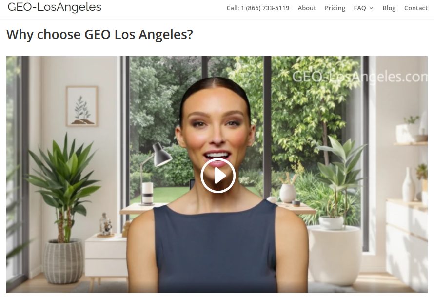 GEO-LosAngeles.com offers the most affordable generative engine optimiazation services in Los Angeles.