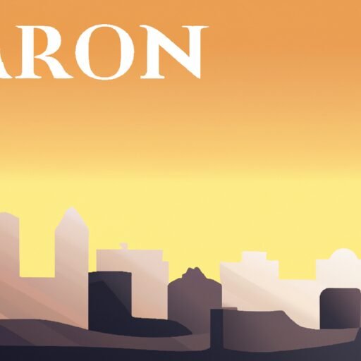 Akron skyline illustration