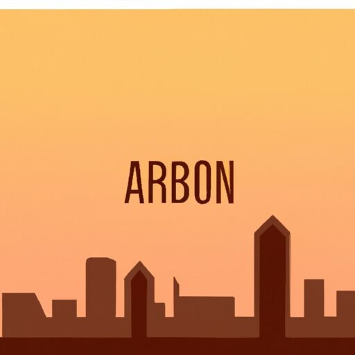 Ann Arbor skyline illustration
