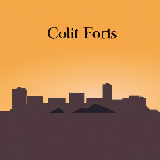 Fort Collins skyline illustration