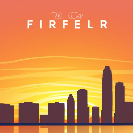 Fullerton skyline illustration