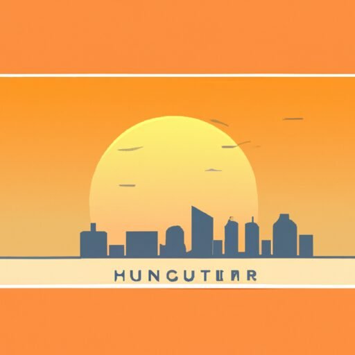 Huntington Beach skyline illustration
