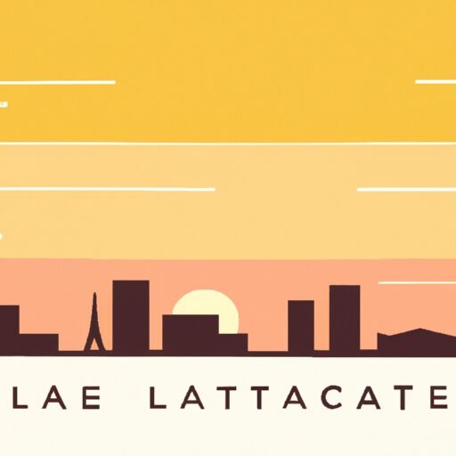Lafayette skyline illustration