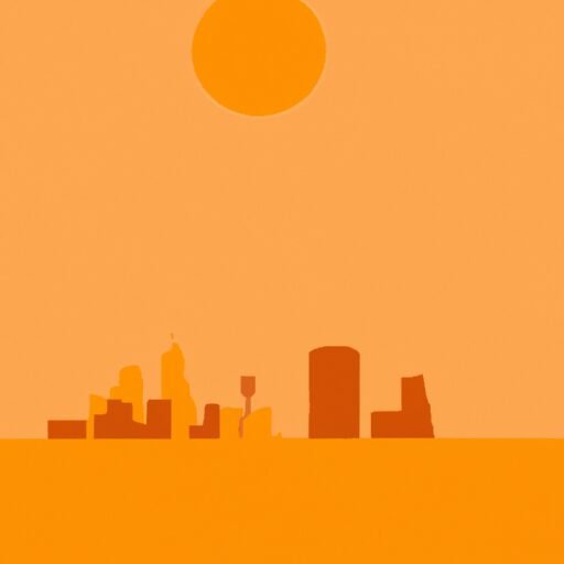 Mobile skyline illustration