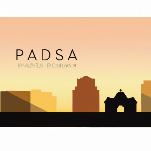 Pasadena skyline illustration