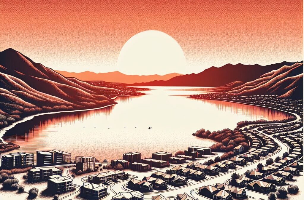 Provo skyline at sunset