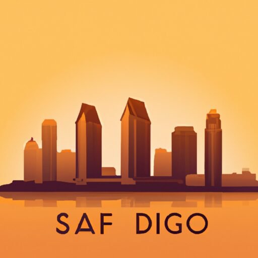 San Diego skyline illustration