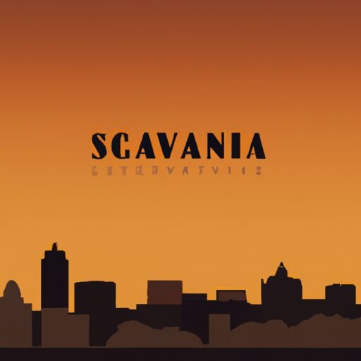 Savannah skyline illustration