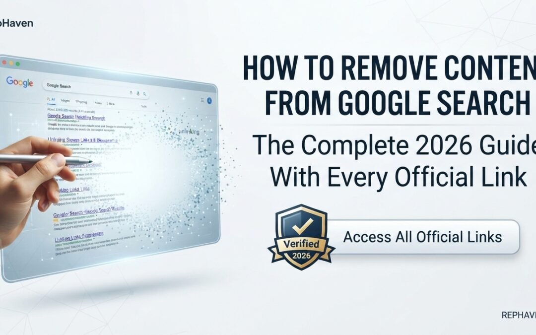 How to Remove Content from Google Search: The Complete 2026 Guide (With Every Official Link)